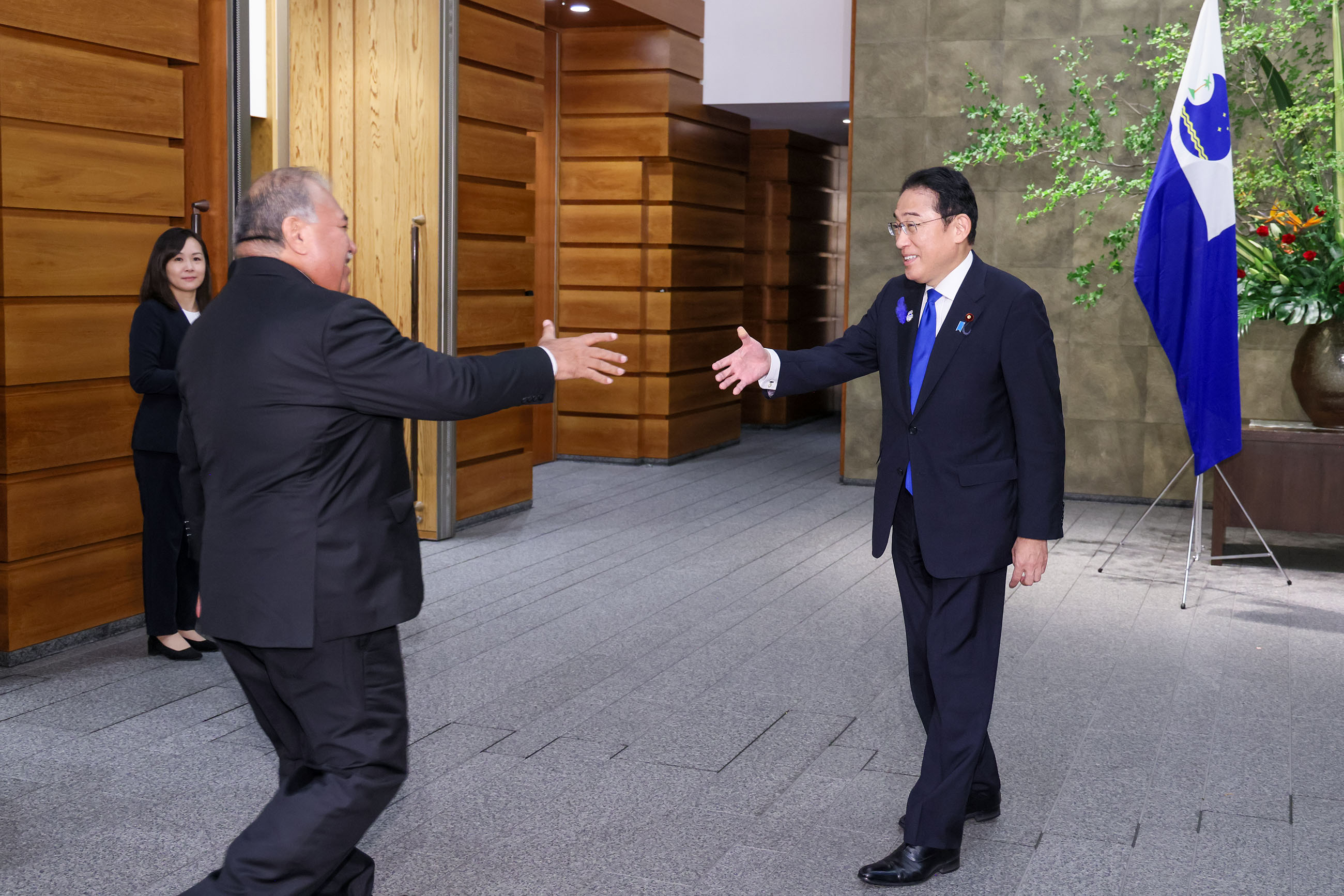 岸田首相接受太平洋岛国论坛（PIF）秘书长的拜会1