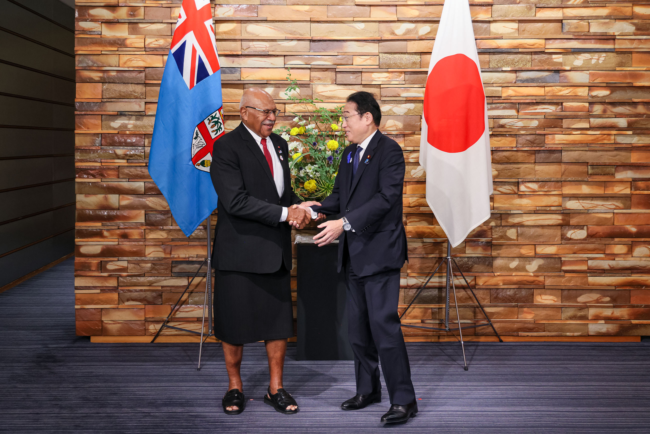 日本斐济首脑会谈1