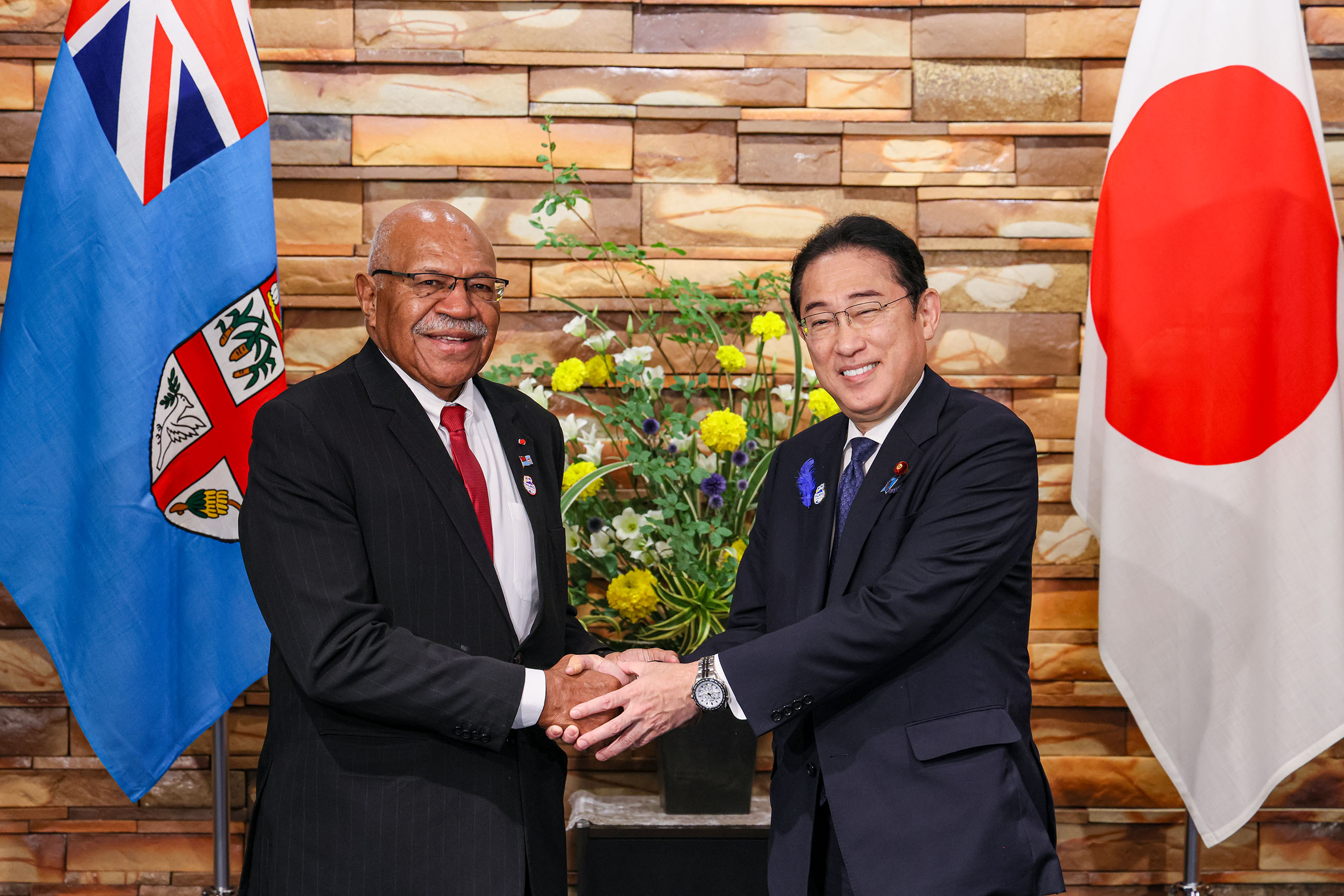 日本斐济首脑会谈2