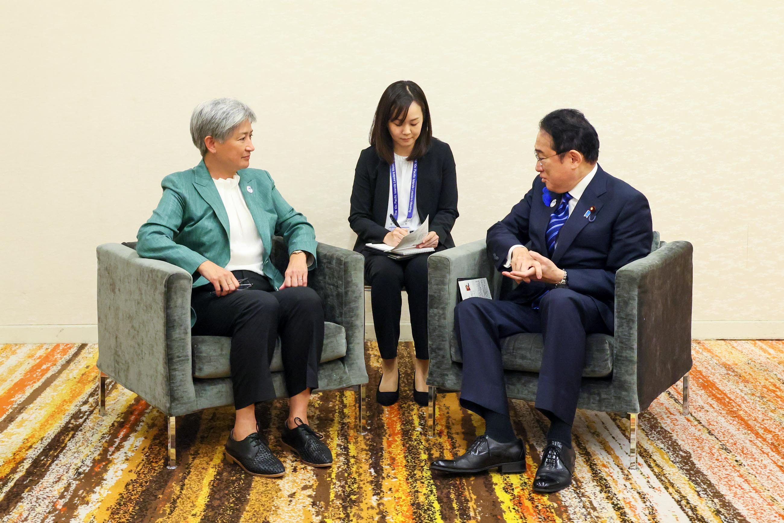 岸田首相接受澳大利亚外务大臣的拜会3