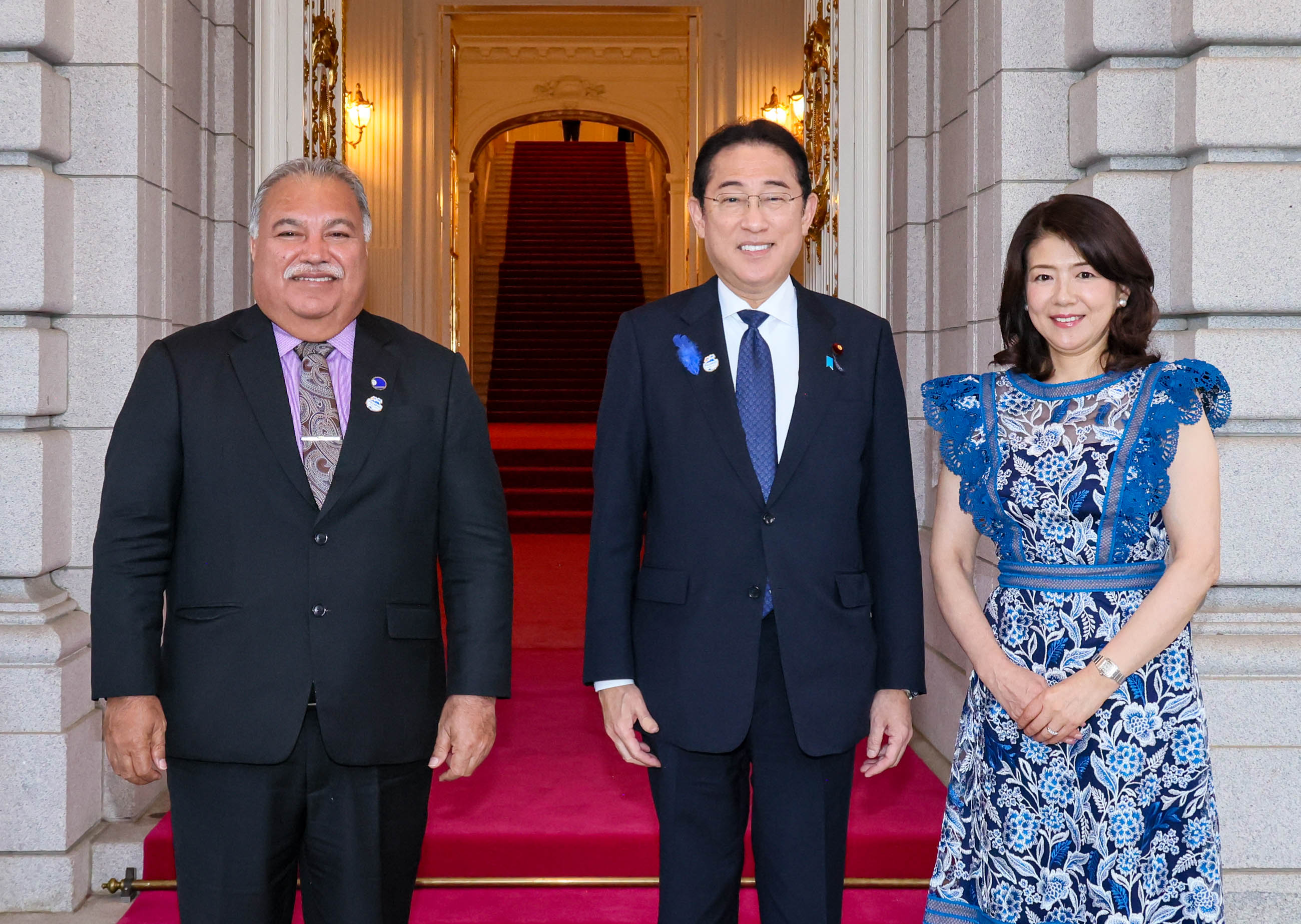 岸田首相迎接太平洋岛国论坛秘书长