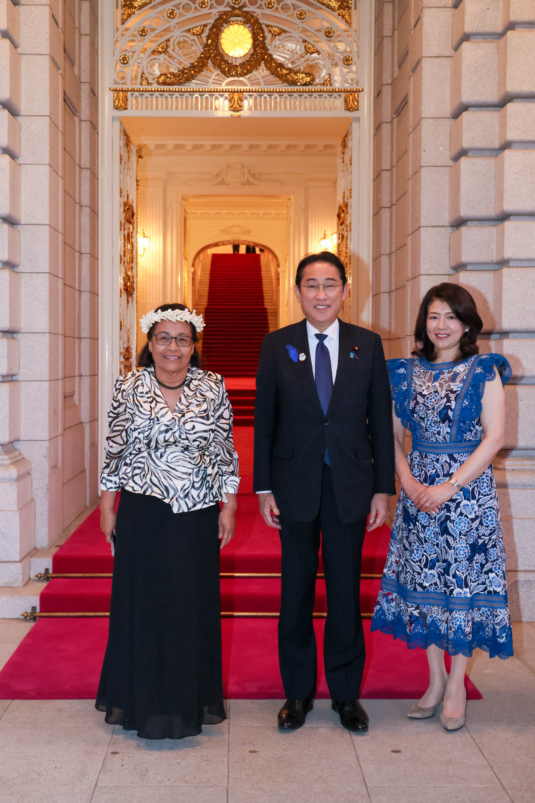 岸田首相迎接马绍尔群岛共和国总统