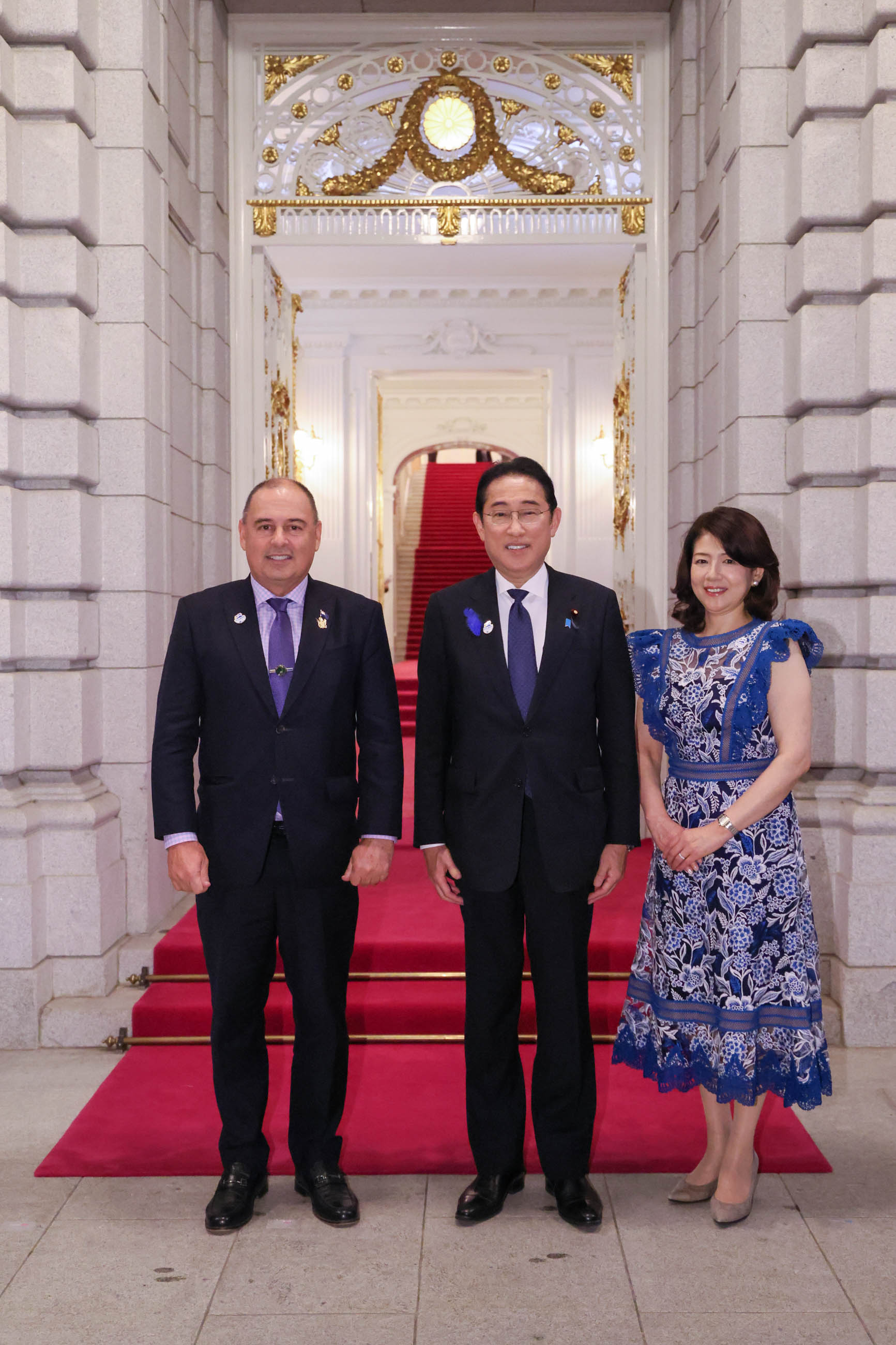 岸田首相迎接库克群岛总理