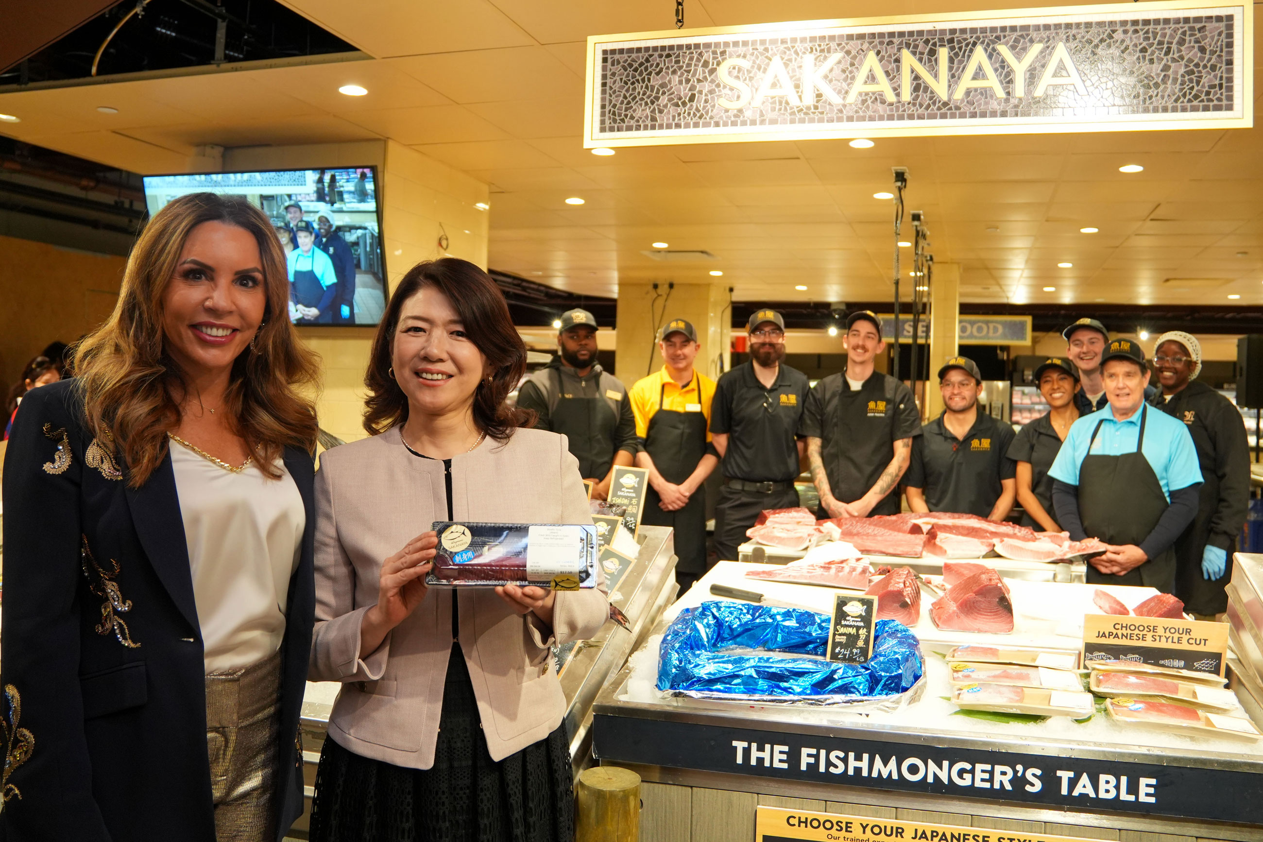 首相夫人参观日本食品区4