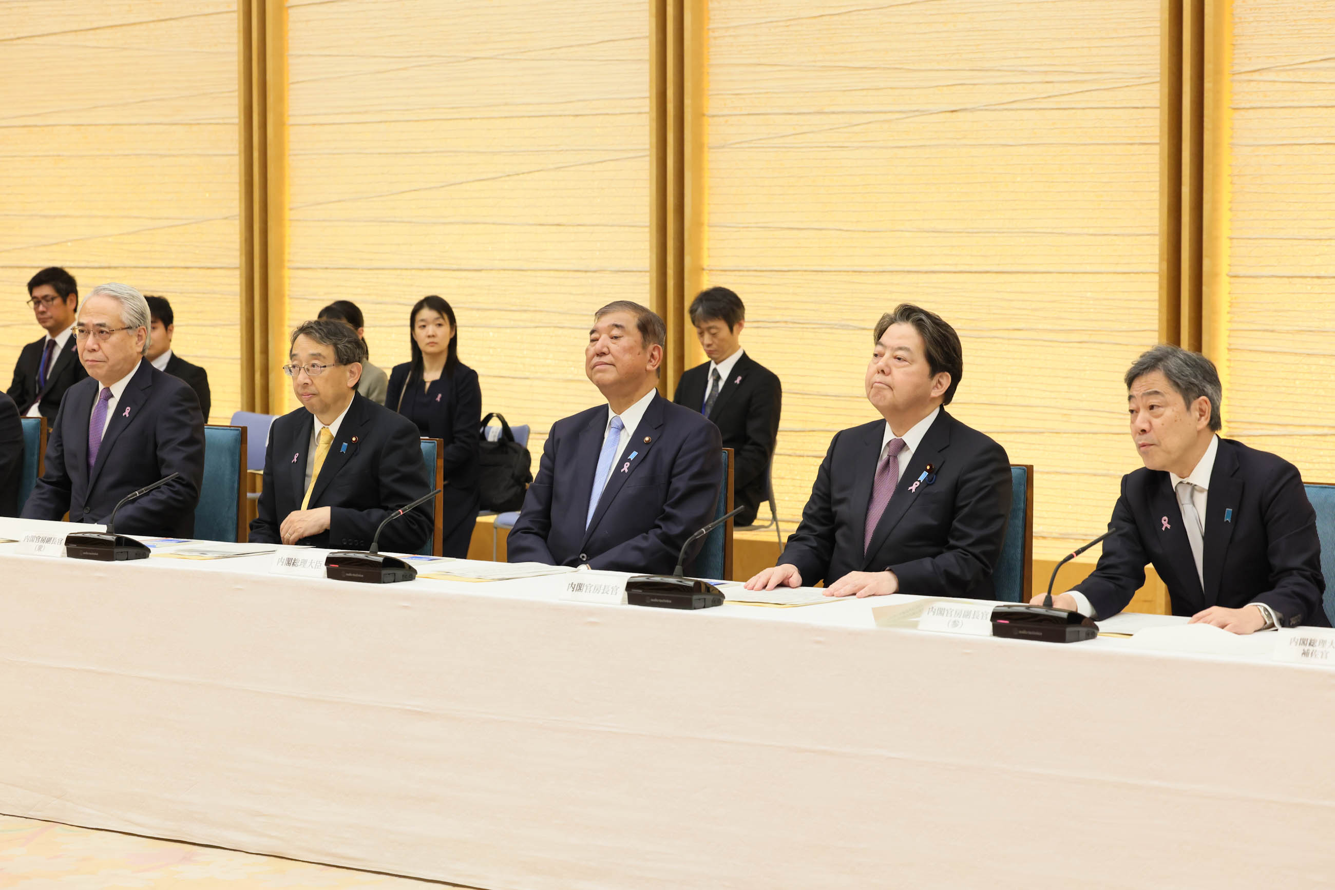 石破首相出席首次大臣政务官会议2