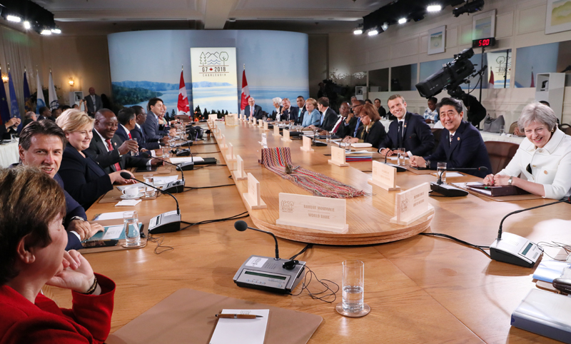 七国集团(g7)夏洛瓦峰会及与各国首脑会谈