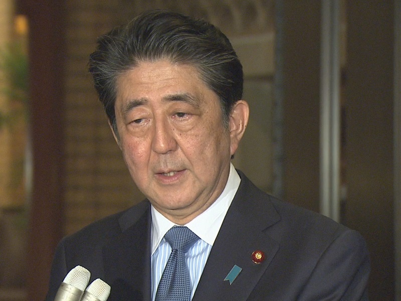 安倍总理在总理大臣公邸举行了关于与唐纳德·特朗普总统电话会谈的记者会。