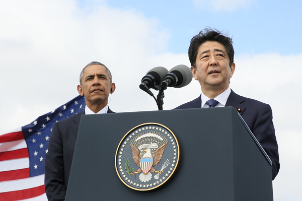 安倍总理访问了美利坚合众国的檀香山。