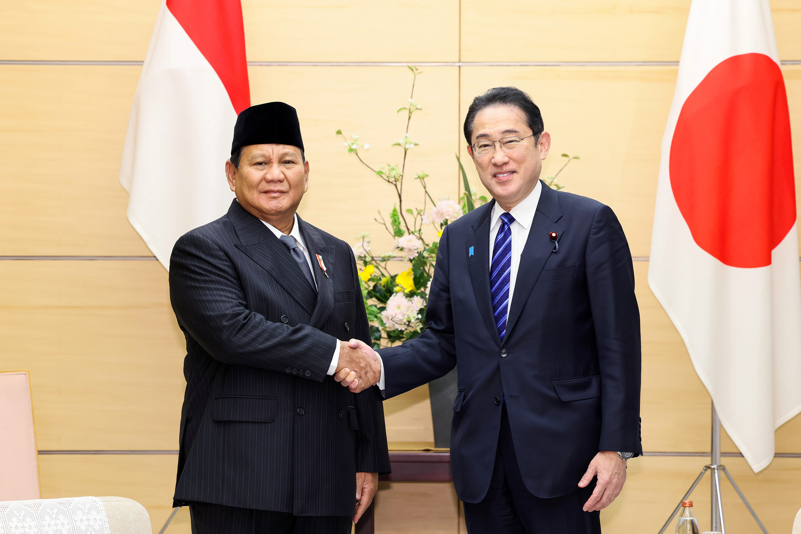 プラボウォ次期インドネシア大統領による表敬