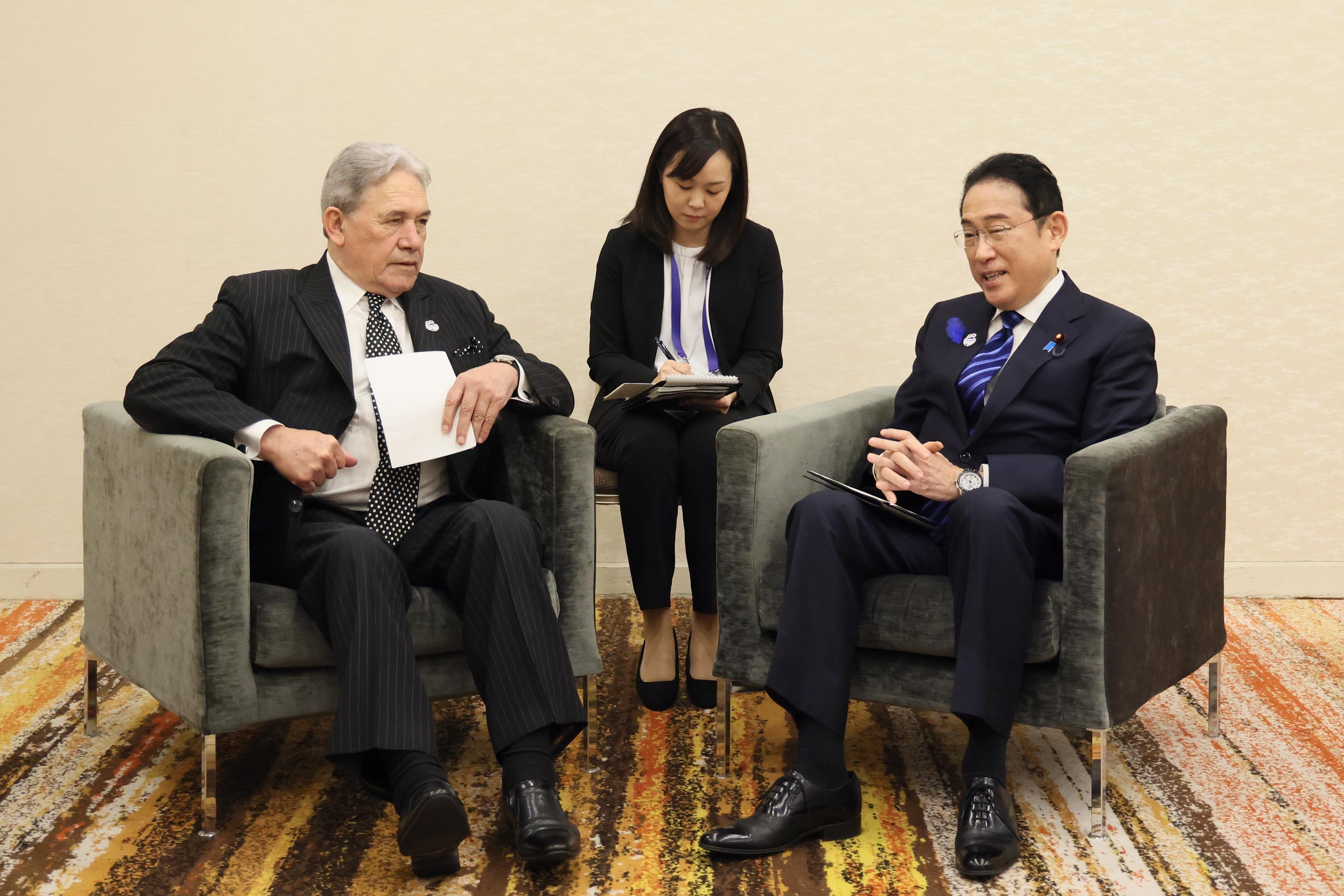 ニュージーランド副首相兼外相による表敬を受ける岸田総理３