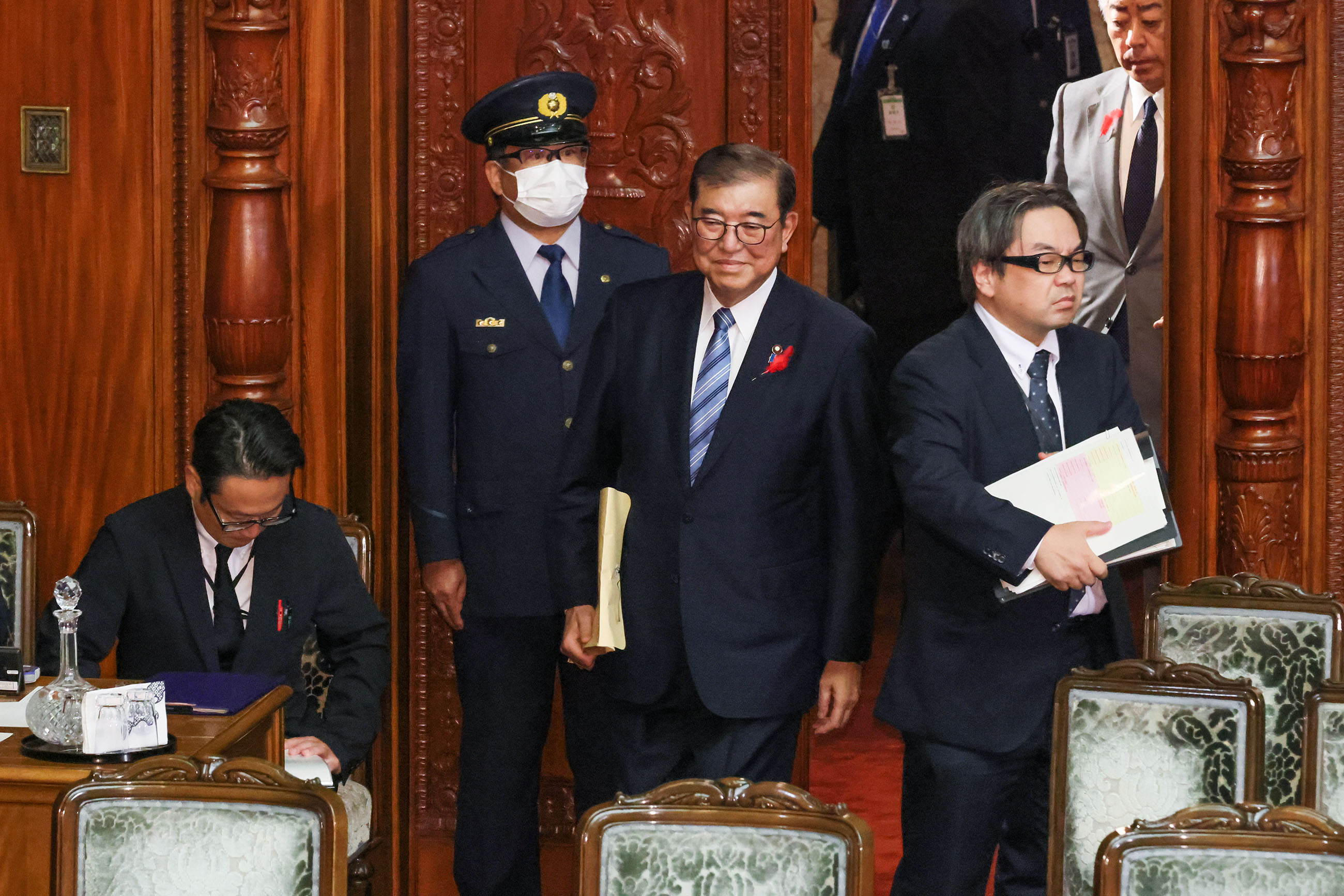 衆議院本会議で所信表明演説を行う石破総理２