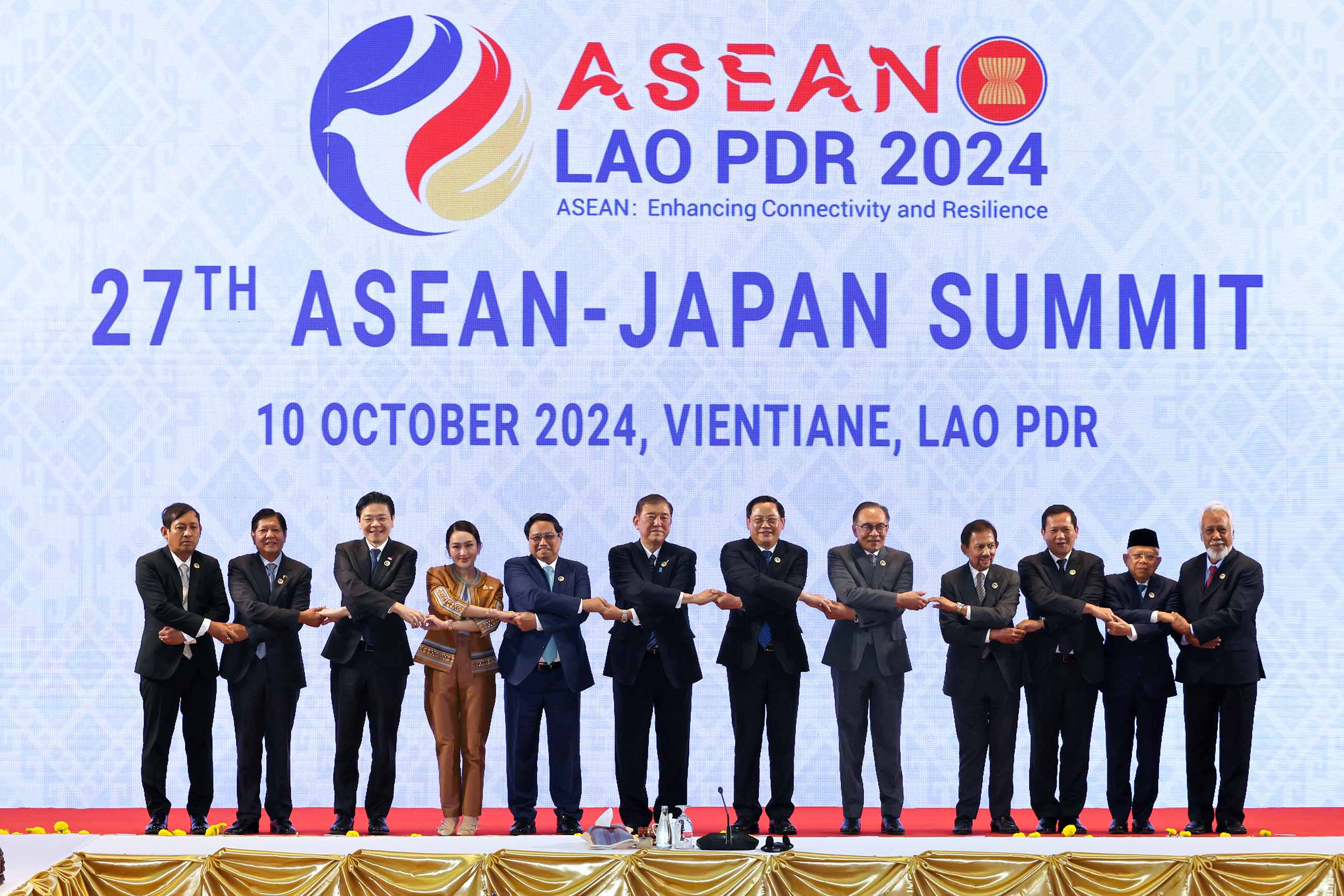 ＡＳＥＡＮ首脳との写真撮影１