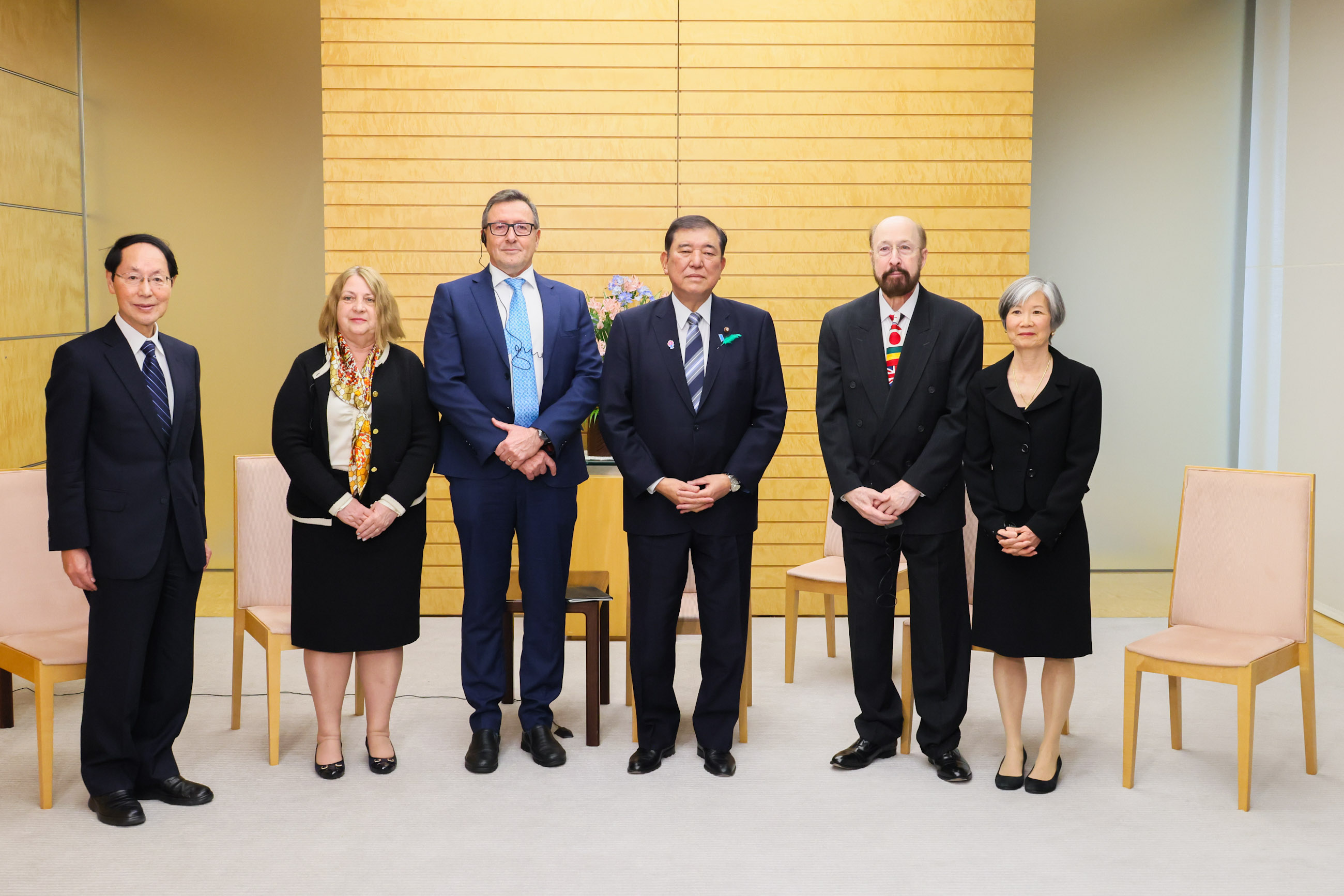 日本国際賞受賞者による表敬