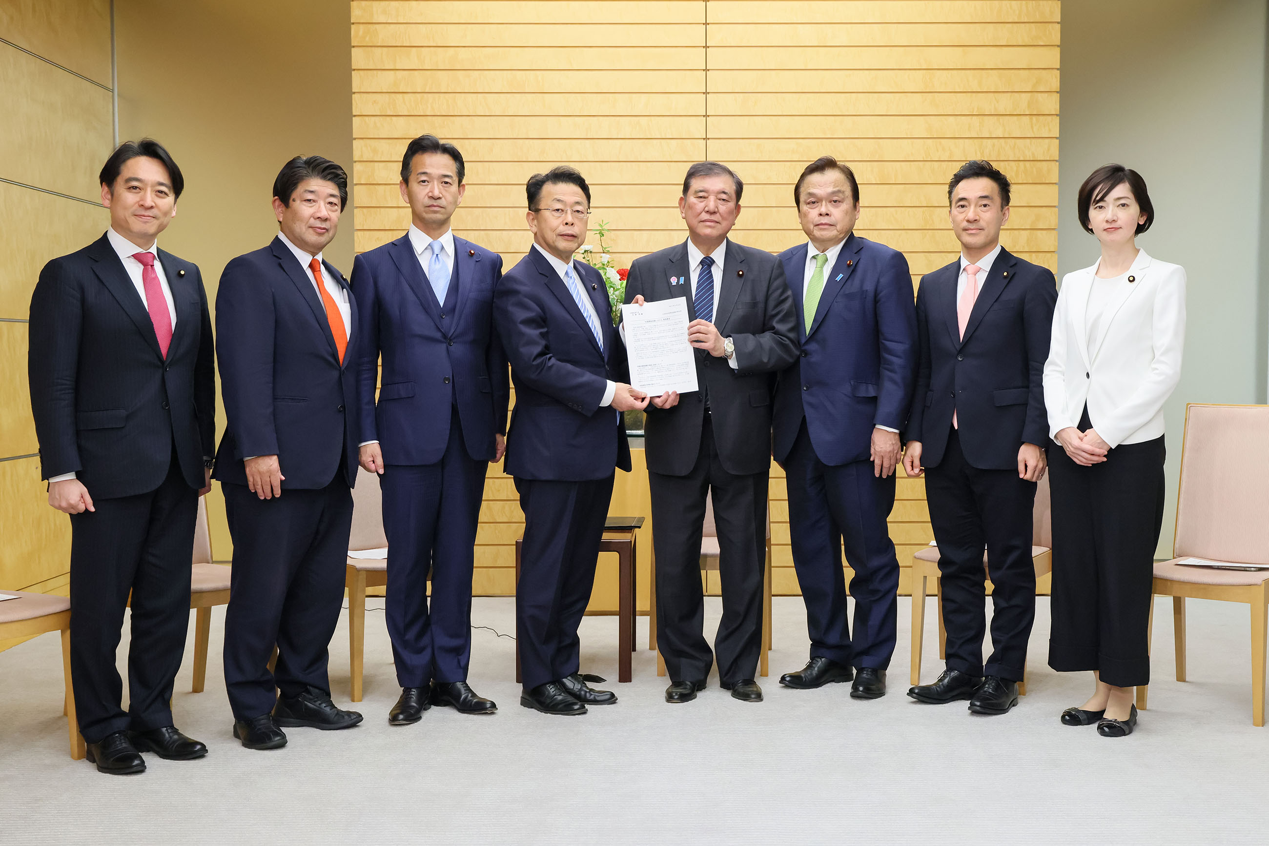 公明党・米国関税措置対策本部による申入れ