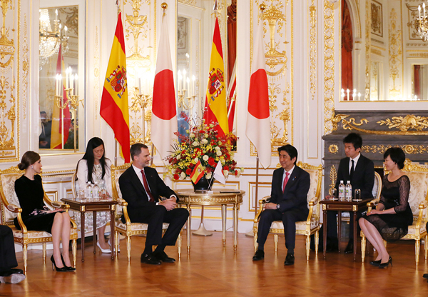 平成29年4月6日 フェリペ６世スペイン王国国王陛下及び同王妃陛下との懇談等 平成29年 総理の一日 ニュース 首相官邸ホームページ