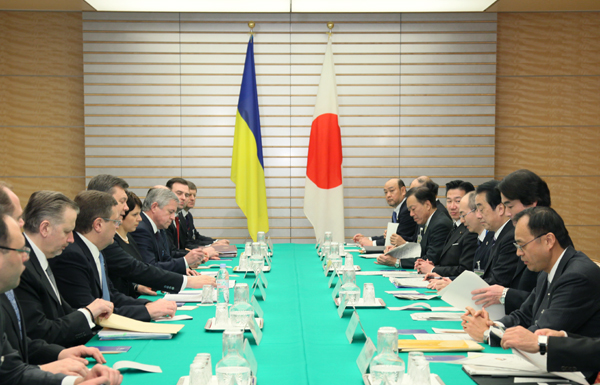 日・ウクライナ首脳会談