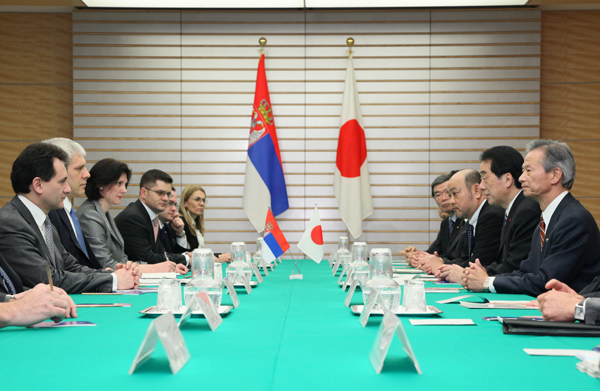 日・セルビア首脳会談